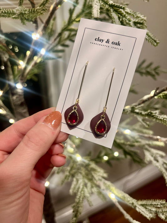 Merlot Gem Dangle