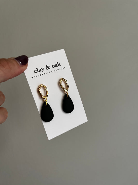Sleek Black Dangle