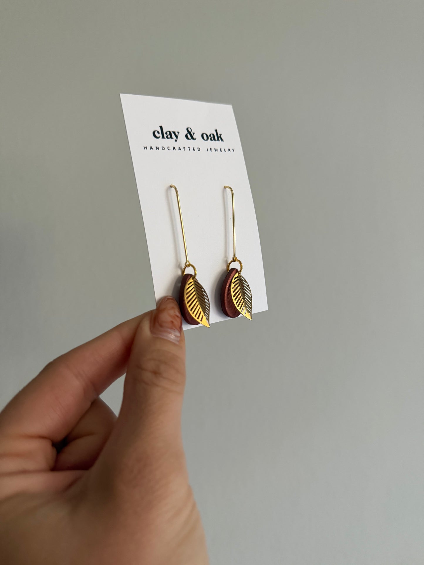 Brass Leaf Dangles